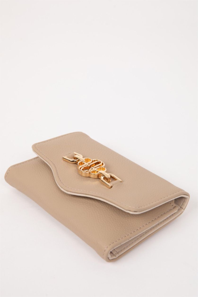 نساء بيج محفظة نسائي جلد صناعي