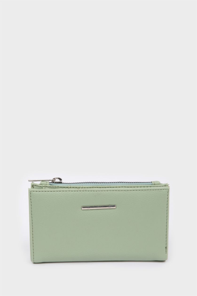 Woman Mint Woman Faux Leather Wallets