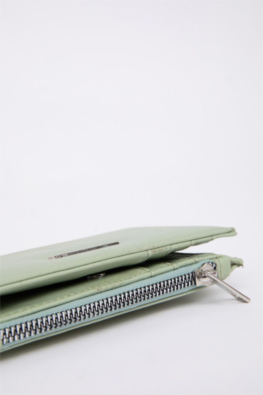 Woman Mint Woman Faux Leather Wallets