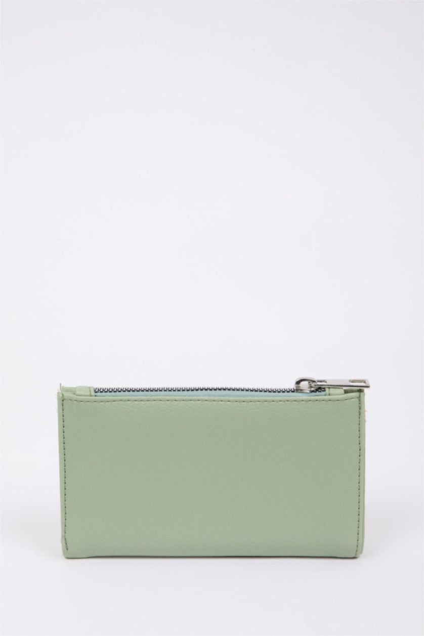 Woman Mint Woman Faux Leather Wallets