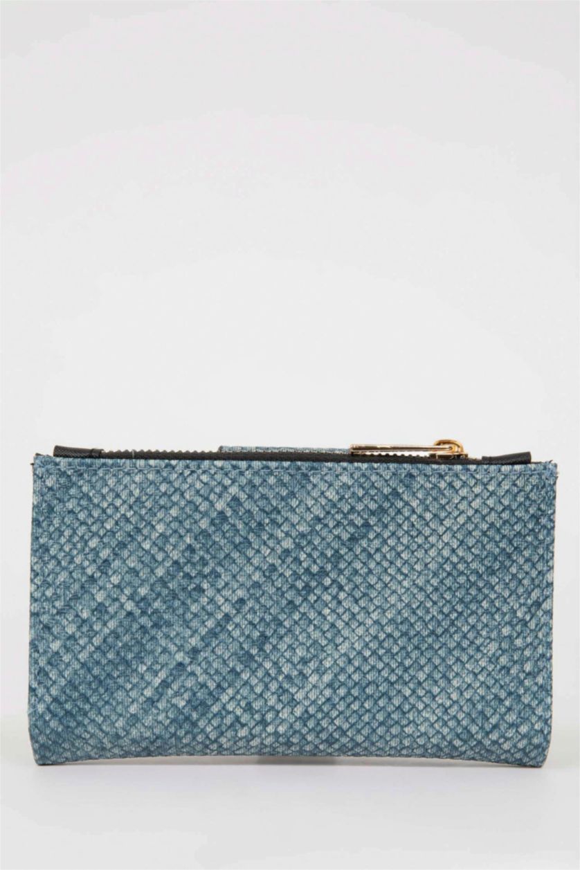 نساء نيلي محفظة نسائي جلد صناعي