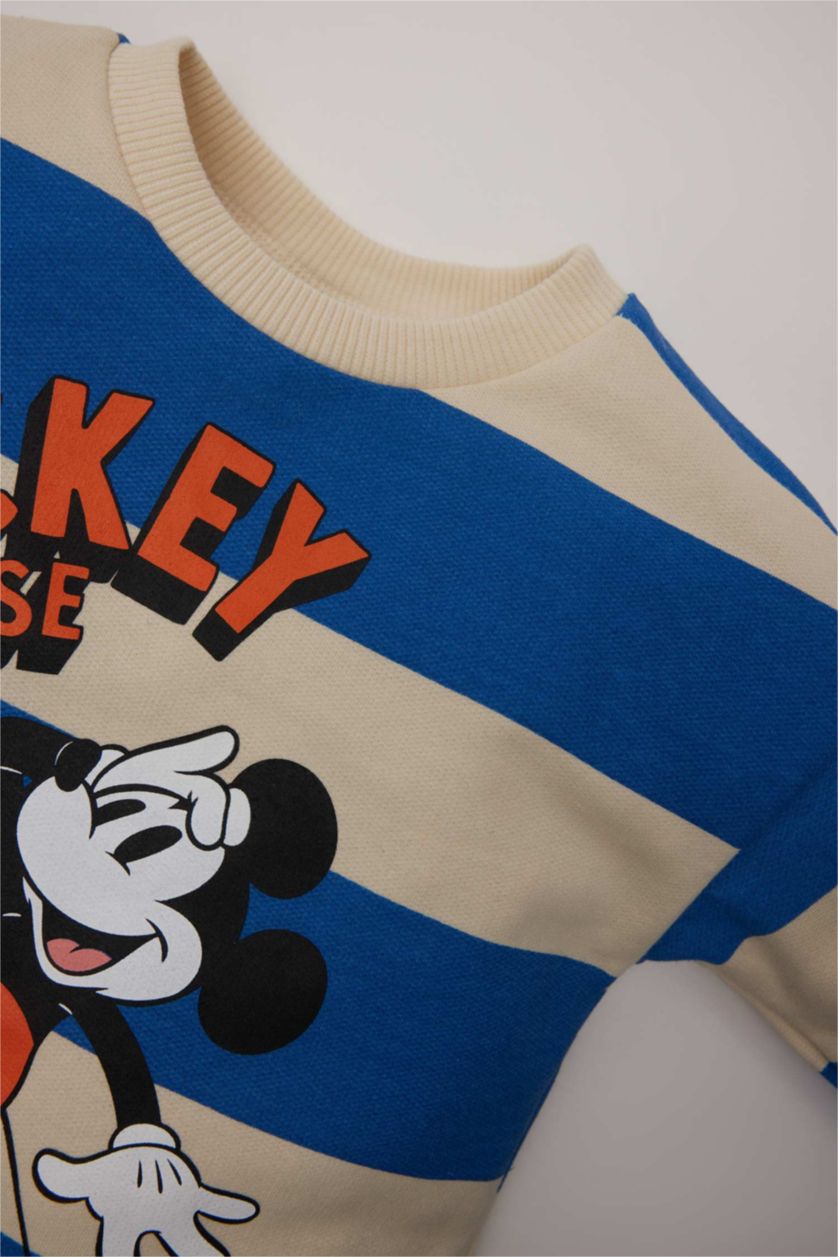 BABY BOY Blue Baby Boy Disney Mickey & Minnie Sweatshirt Sweatpants 2 Piece Set