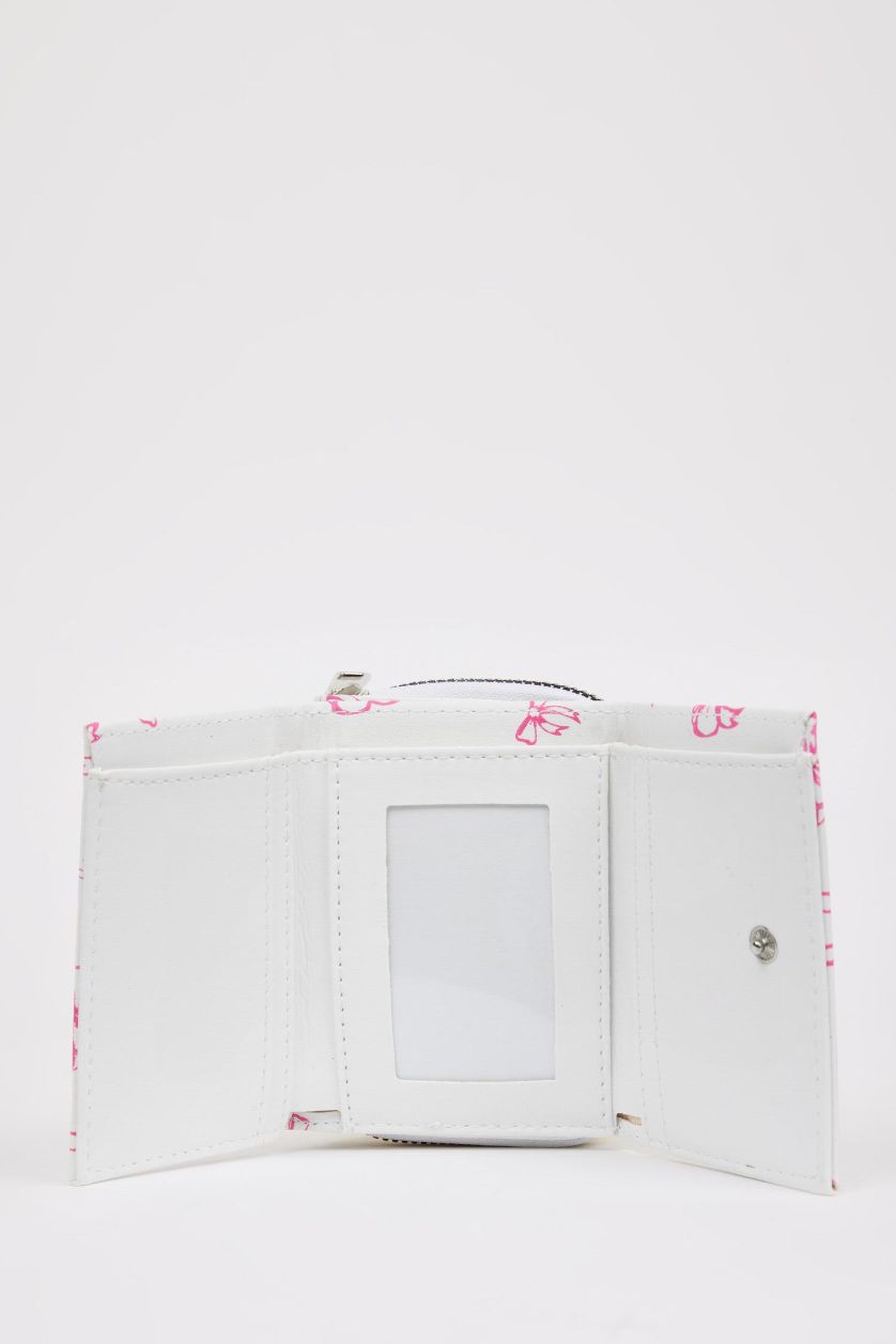 Kadın Karma Kadın Fiyonk Baskılı Suni Deri Cüzdan