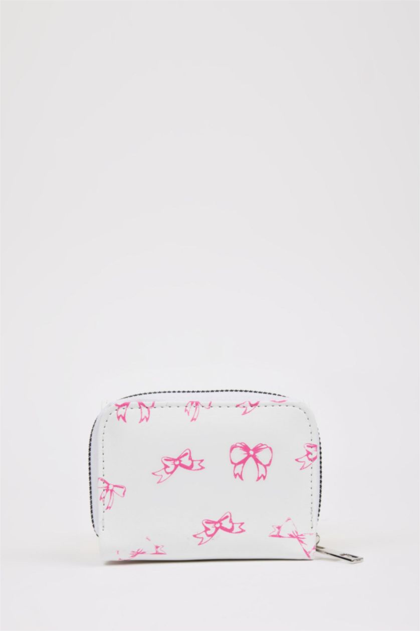 Kadın Karma Kadın Fiyonk Baskılı Suni Deri Cüzdan