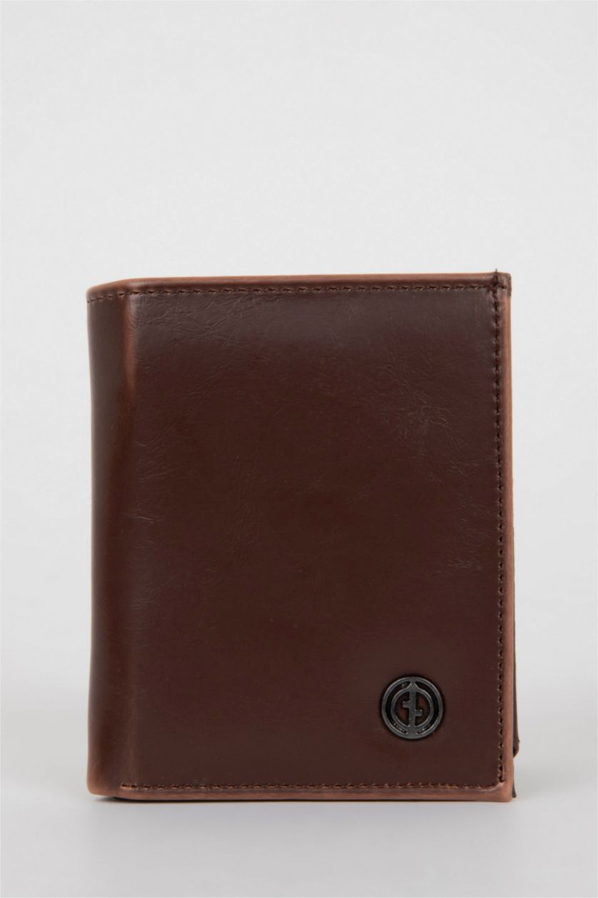 Erkek Kahve Erkek Suni Deri Cüzdan