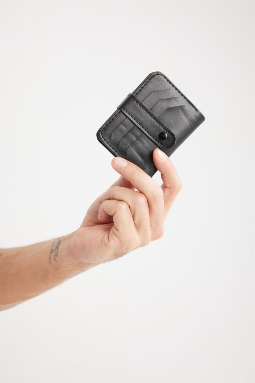 Erkek Siyah Erkek Suni Deri Cüzdan