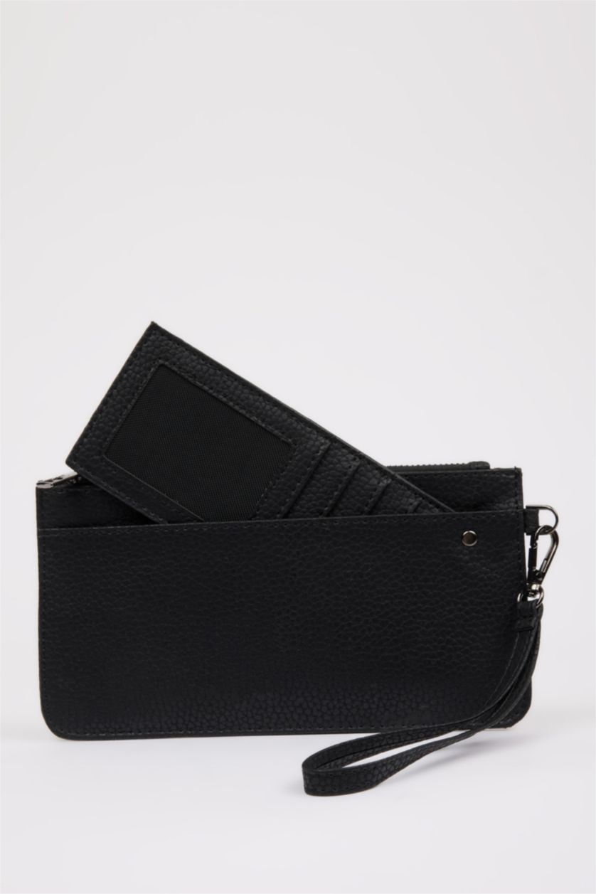 Erkek Siyah Erkek Suni Deri Cüzdan