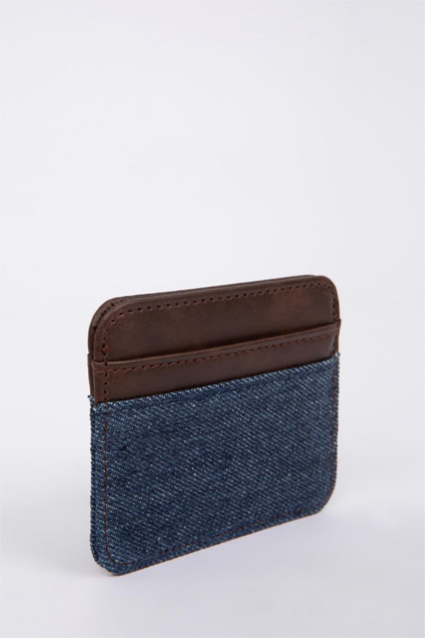 Erkek Lacivert Erkek Suni Deri Cüzdan