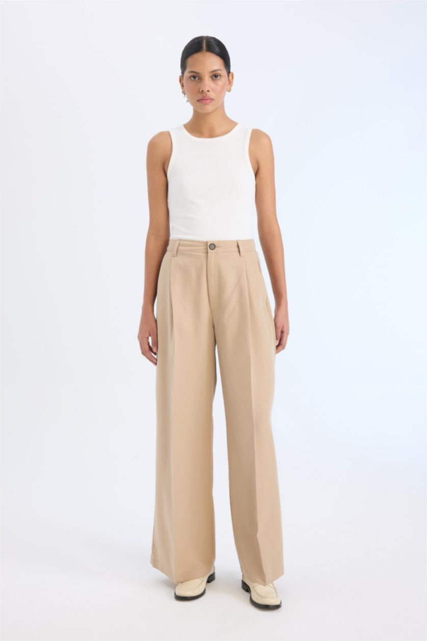 Әйелдерге ашық реңк кең аяқ модаль кең етек Шалбар