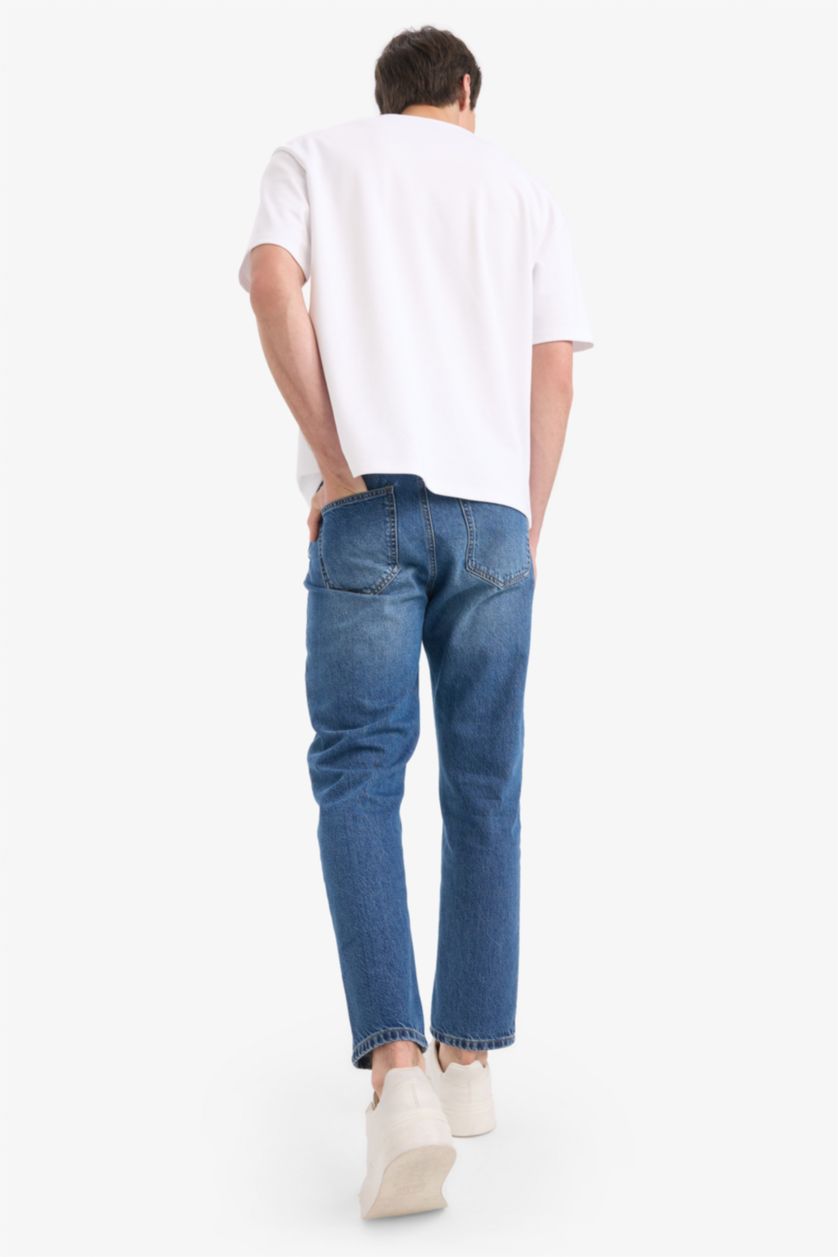 رجال أزرق غامق 90’S Slim Fit Trousers