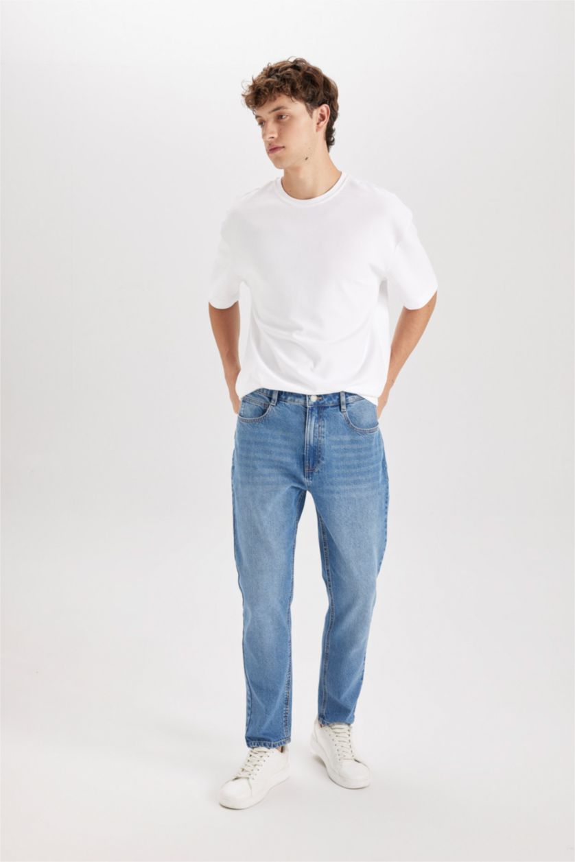 MAN Blue 90's Slim Fit Skinny Leg Jeans