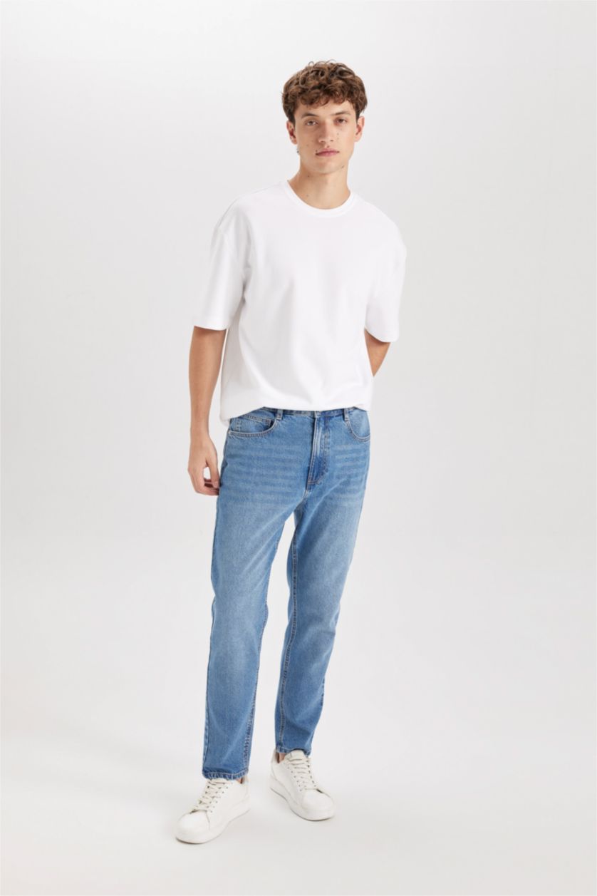 MAN Blue 90's Slim Fit Skinny Leg Jeans