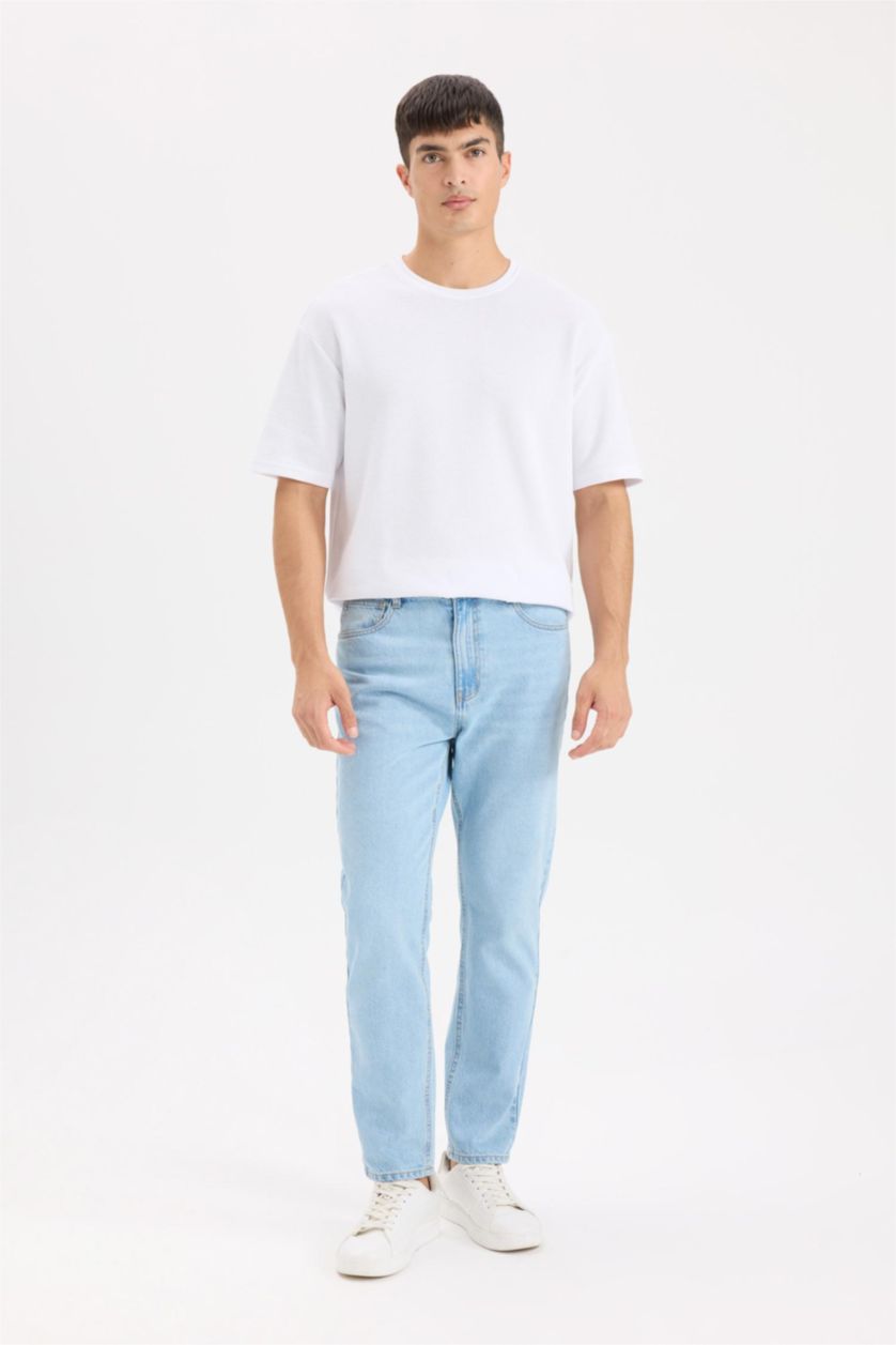 Man Light Blue 90's Slim Fit Skinny Leg Jeans