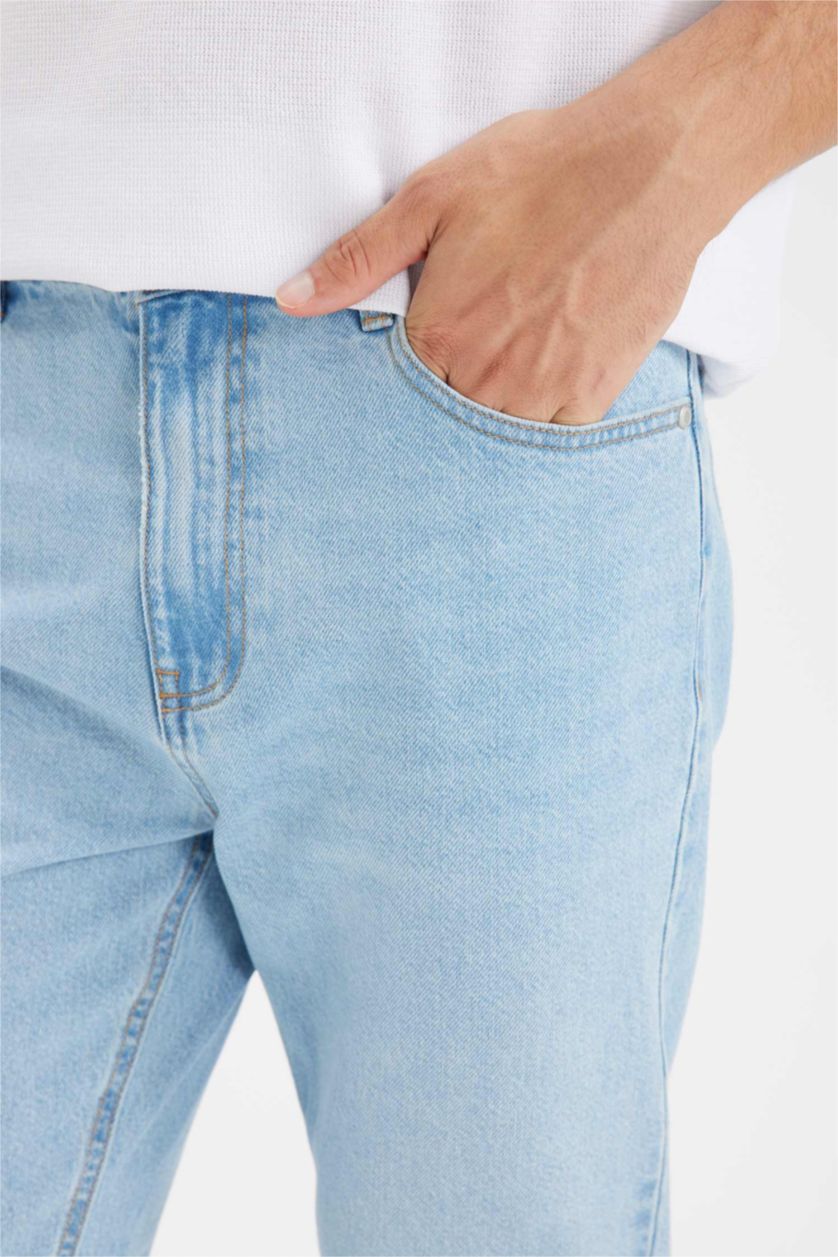Man Light Blue 90's Slim Fit Skinny Leg Jeans