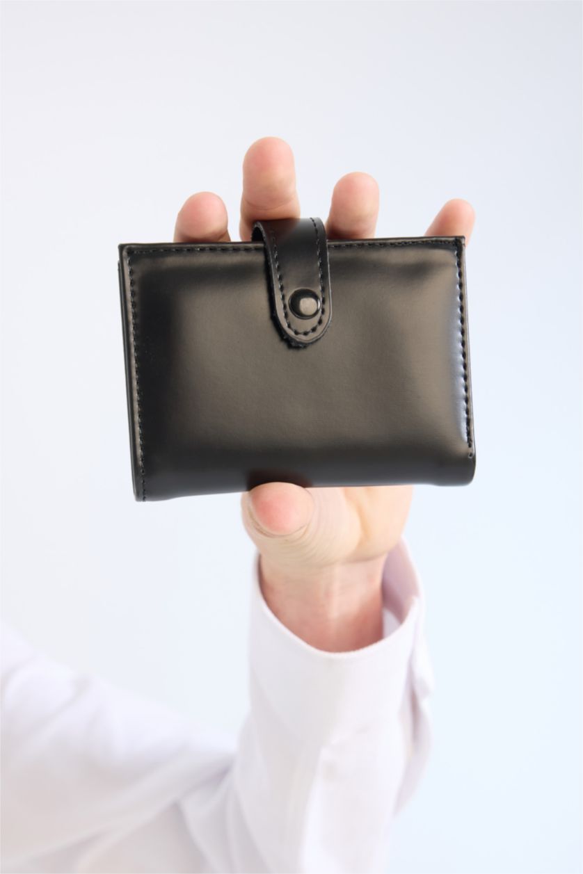 Erkek Siyah Erkek Suni Deri Cüzdan