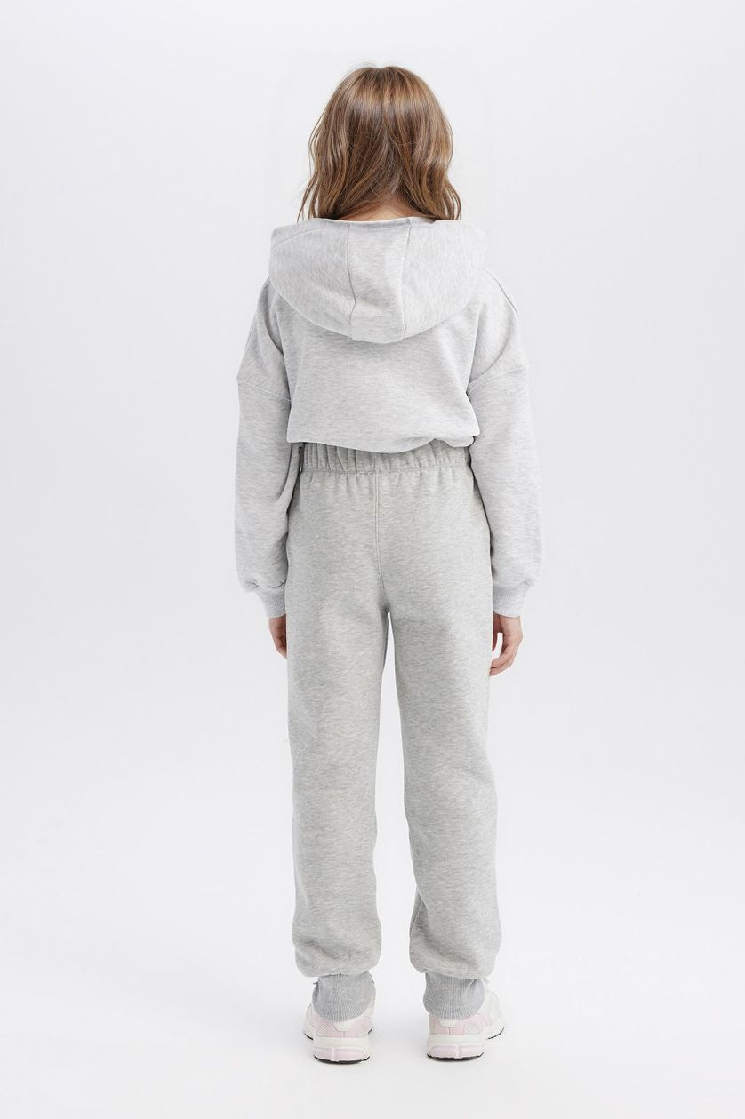 بناتي ميلانج رمادي بنطلون سويت بانتس بناتي بيزك تقيل