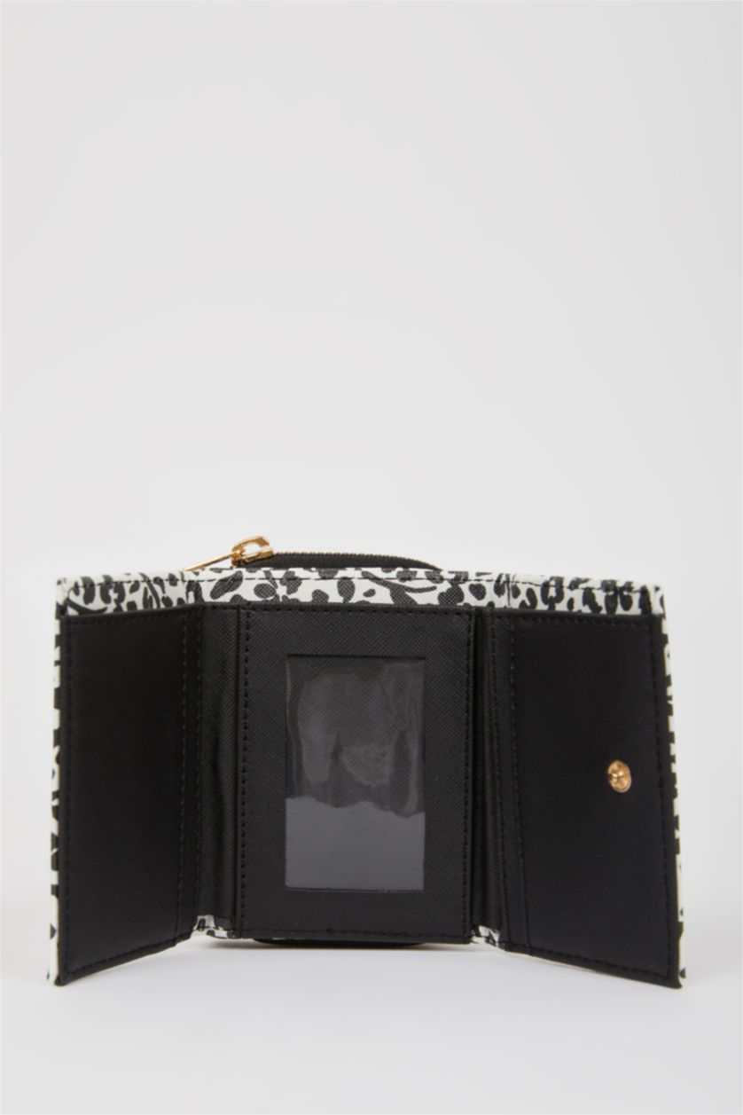 Kadın Karma Kadın Leopar Desenli Suni Deri Cüzdan