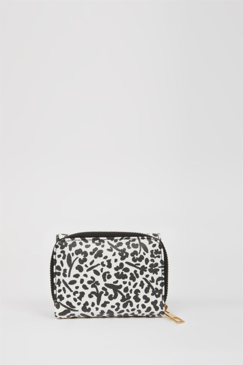 Kadın Karma Kadın Leopar Desenli Suni Deri Cüzdan