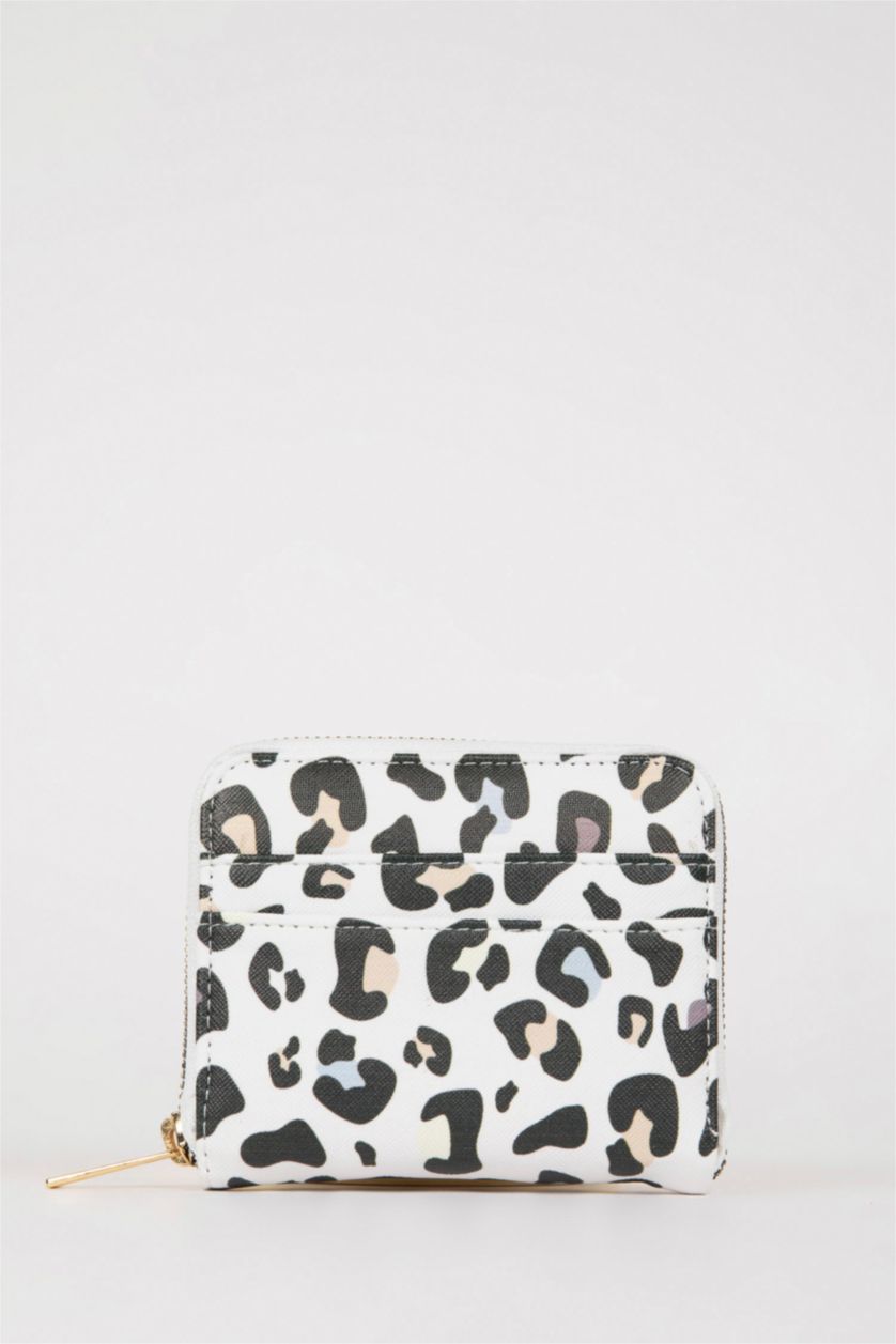Kadın Karma Kadın Leopar Desenli Suni Deri Cüzdan