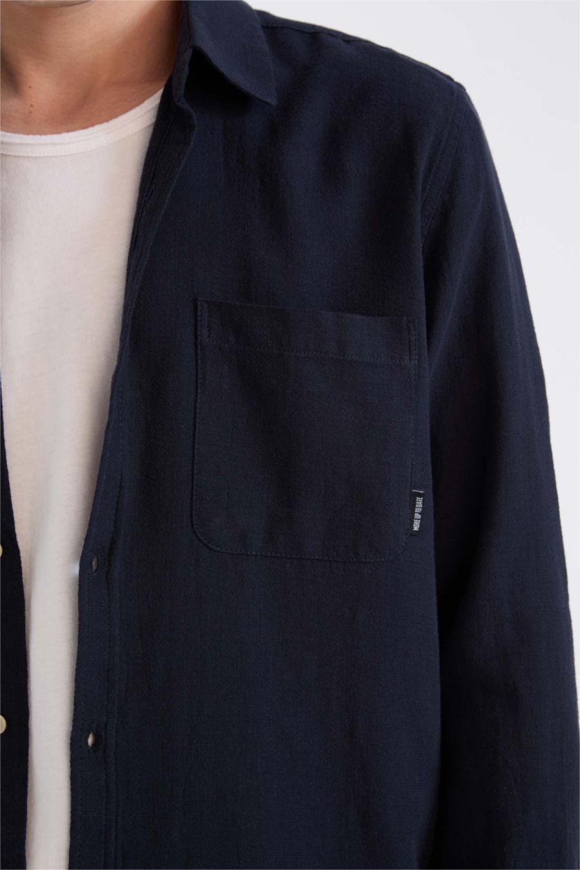 Ерлер әскери-теңіз қалыпты пішім Ұзын жеңді көйлек