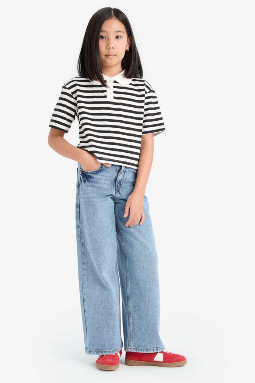 Girls & Teens Light Blue Girl Wide Leg Jeans