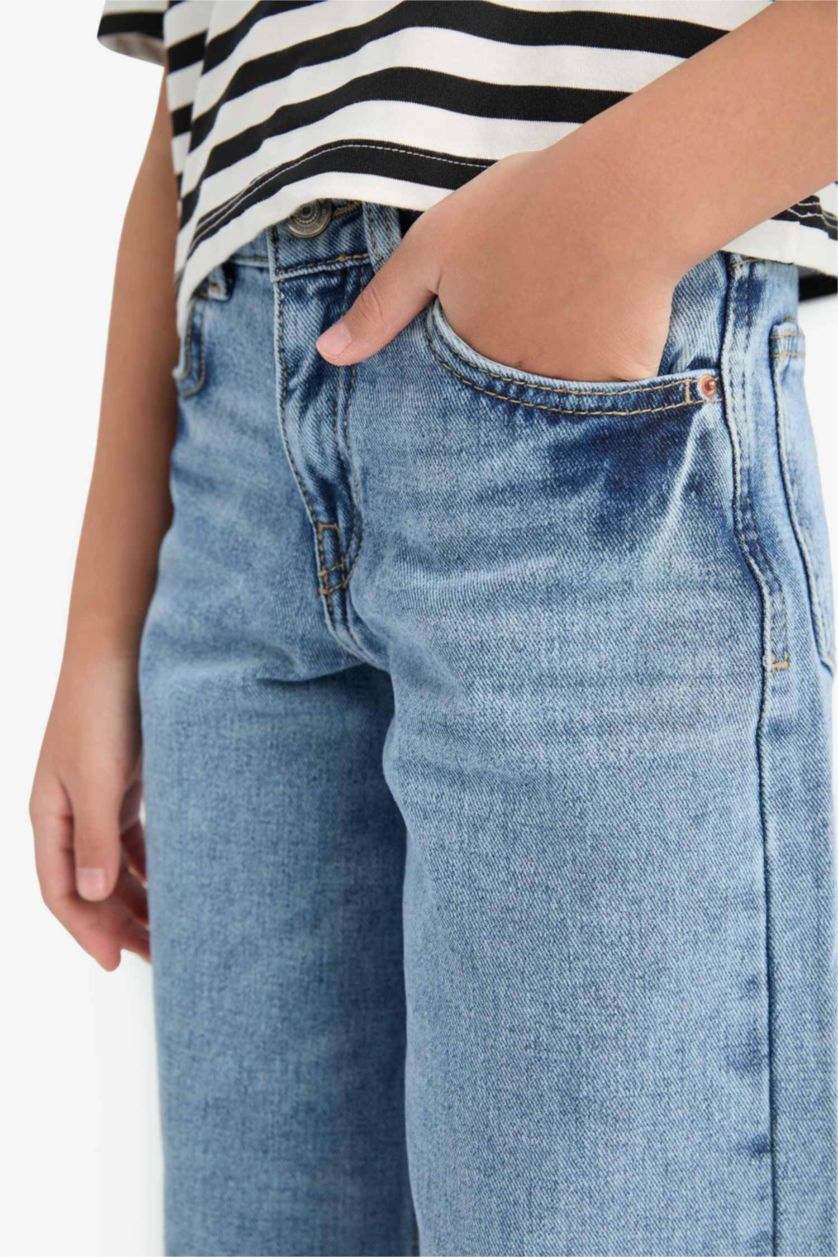 Girls & Teens Light Blue Girl Wide Leg Jeans