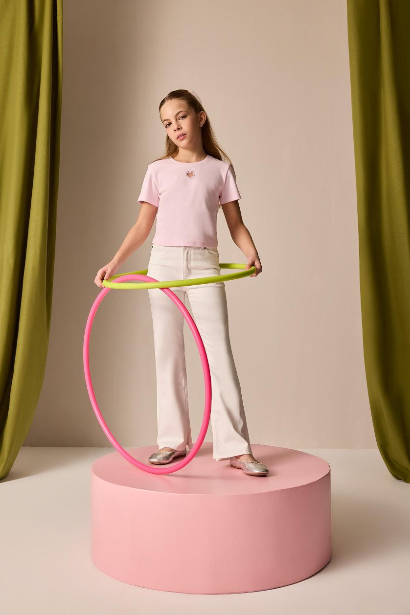 Girls & Teens White Girl Flare Fit Spanish Leg Jeans