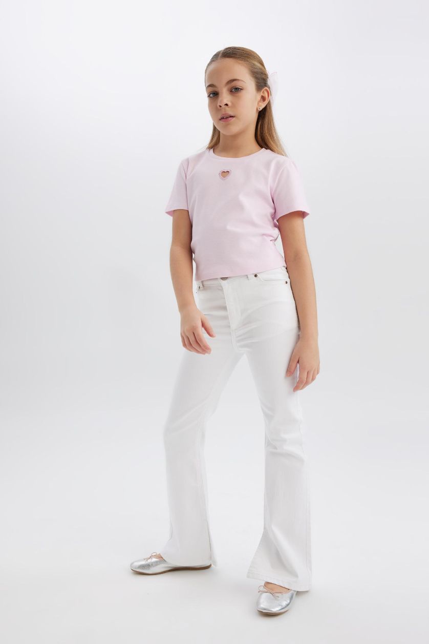 Girls & Teens White Girl Flare Fit Spanish Leg Jeans