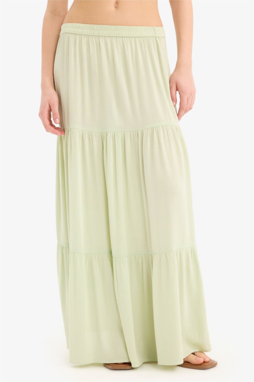 Әйелдерге Жалбыз мақта астары максималды ұзындық Тоқылған юбка