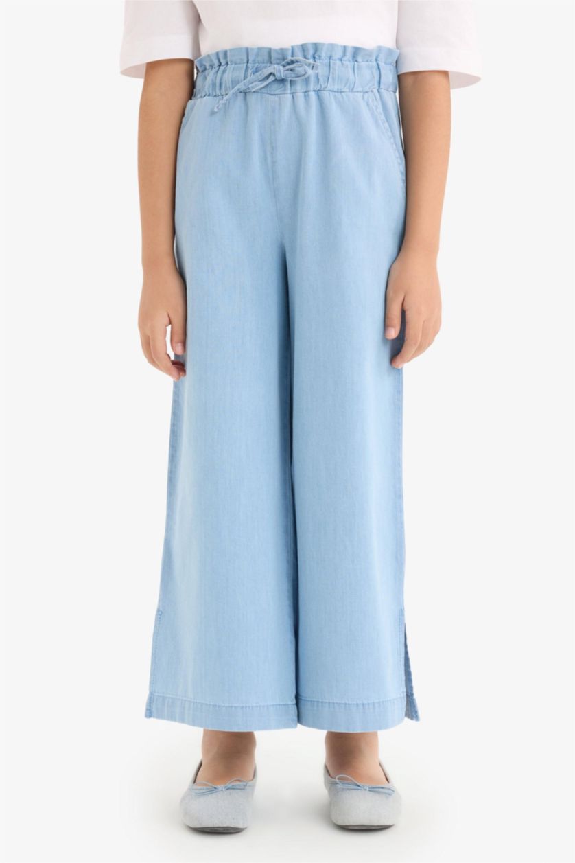 Girls & Teens Light Blue Girl Culotte Wide Leg Jeans