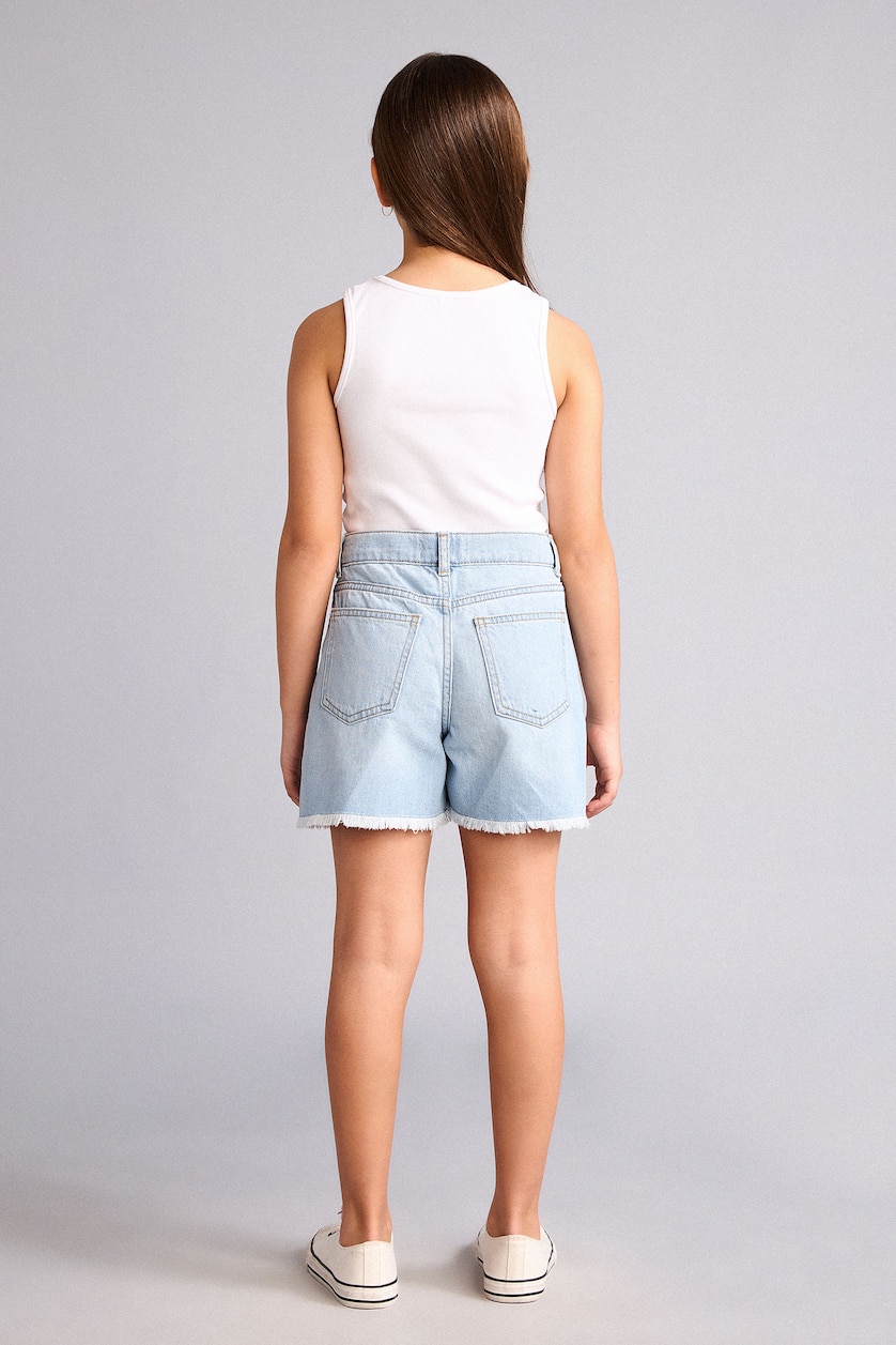 Young Girls - Teen Girls Light Blue Girl Shorts