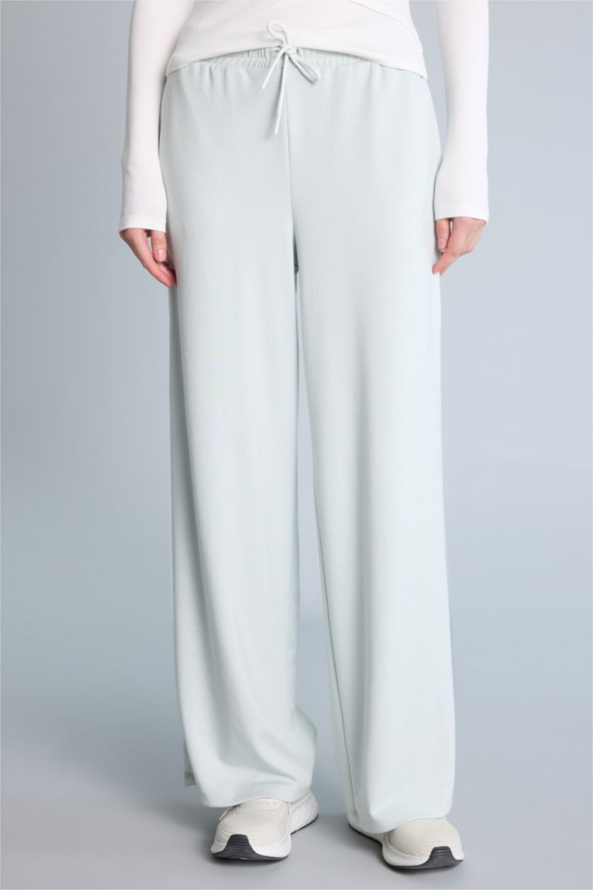 Kadın Mint Wide Leg Modal Sporcu Pantolon