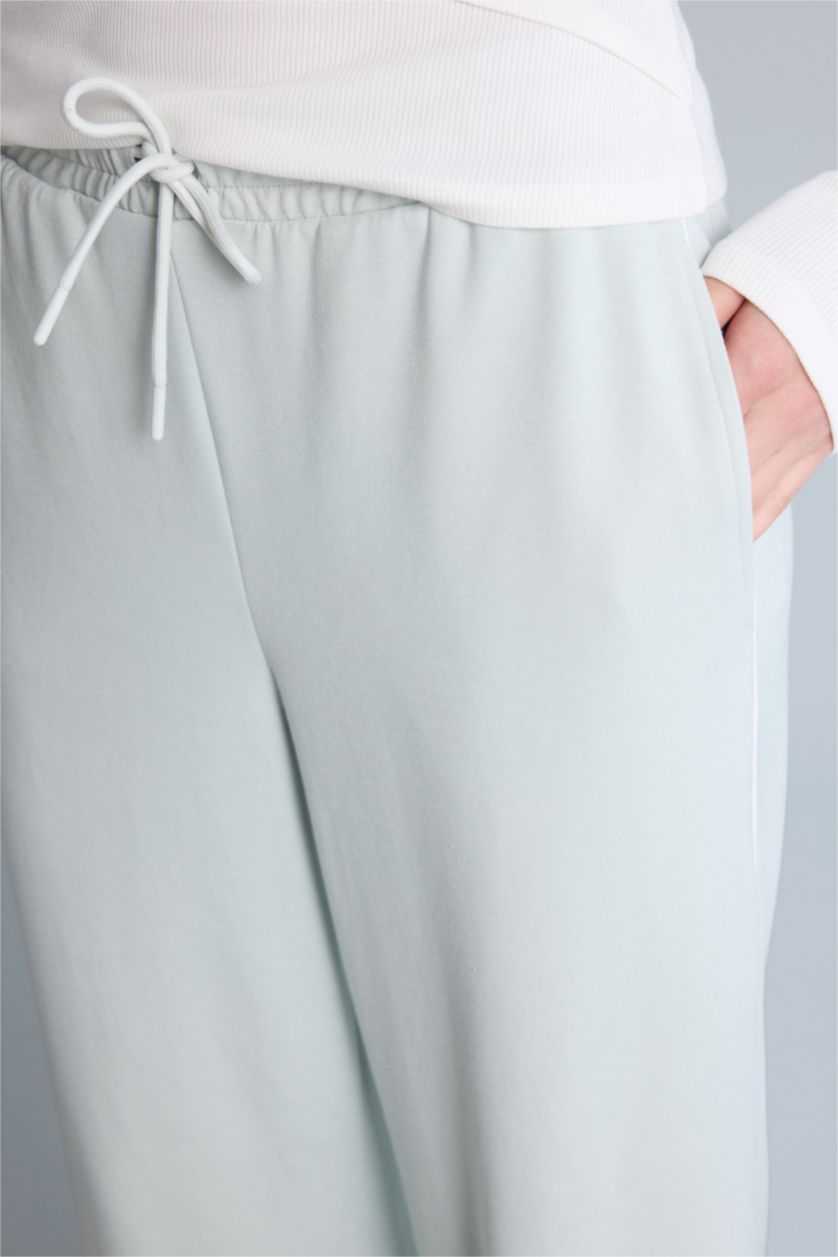 Kadın Mint Wide Leg Modal Sporcu Pantolon