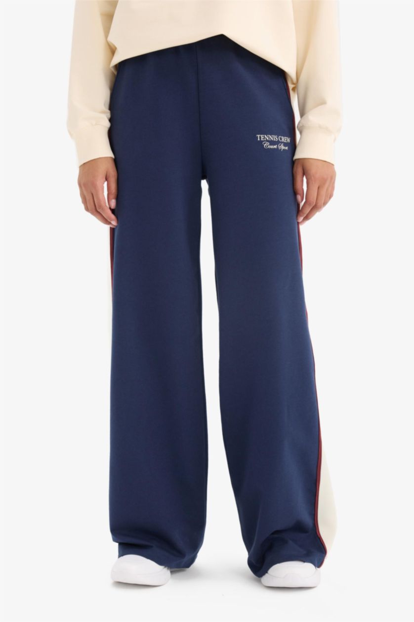 FEMME Marin Pantalon Sweatpants long à jambes larges avec poches de DeFactoFit