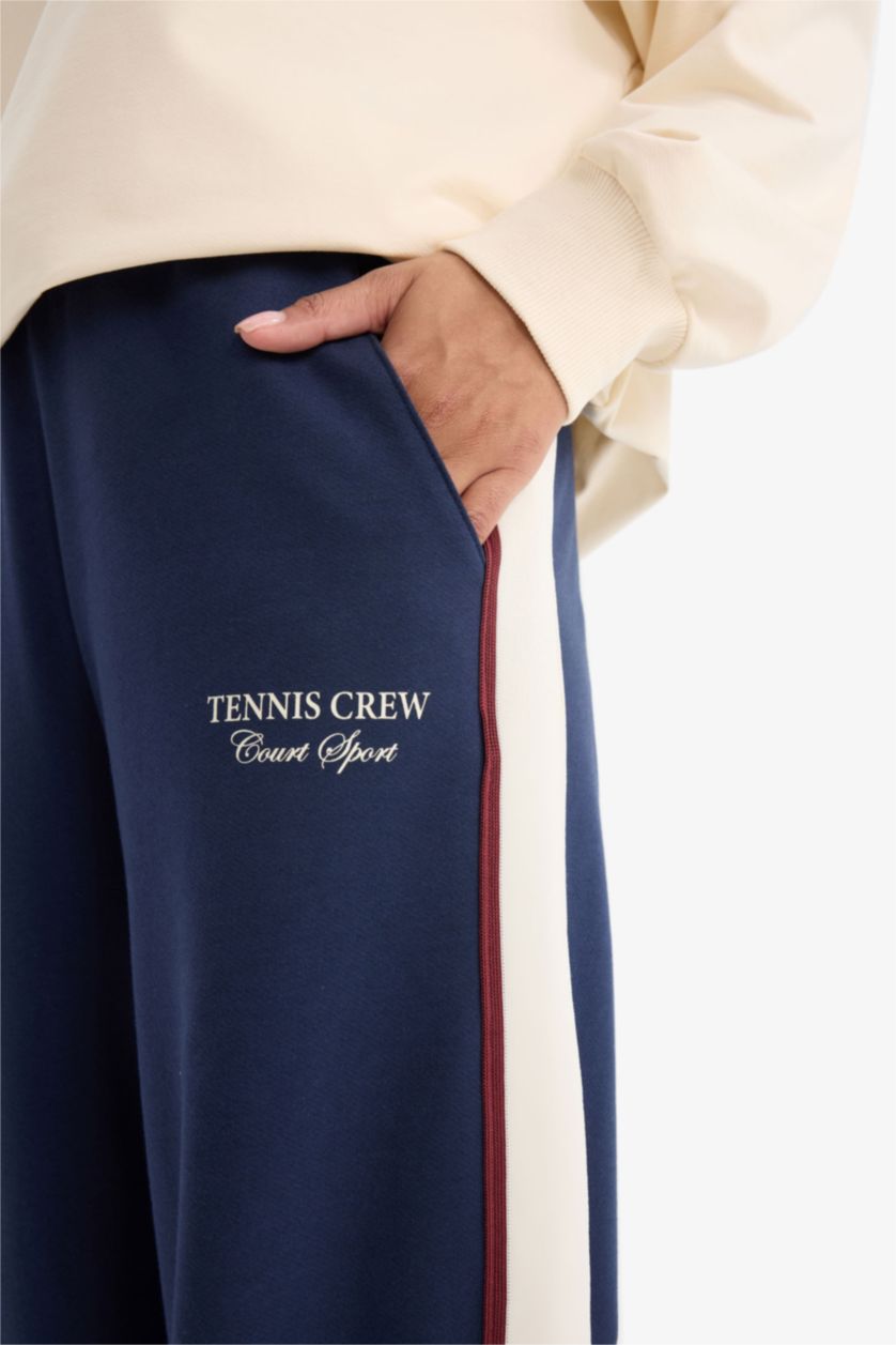 FEMME Marin Pantalon Sweatpants long à jambes larges avec poches de DeFactoFit