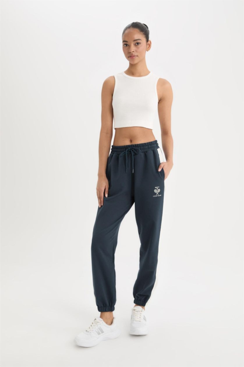 WOMAN NAVY DeFactoFit Standard Fit Jogger Sweatpants
