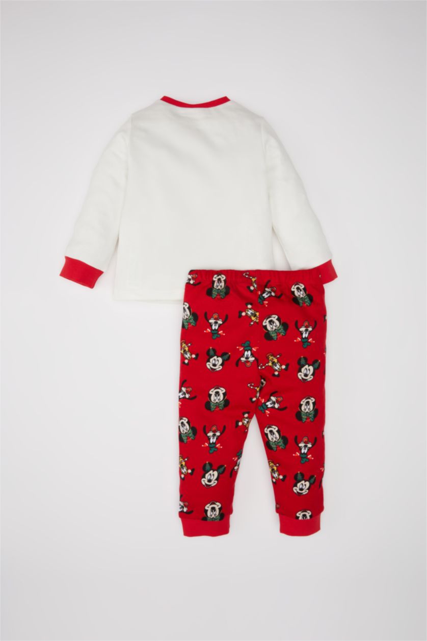 BABY BOY Red Baby Boy Disney Mickey & Minnie Top Bottom 2 Piece Pajama Set
