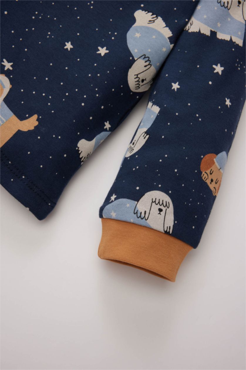 BABY BOY NAVY Baby Boy Printed Long Sleeve 2 Piece Pajama Set