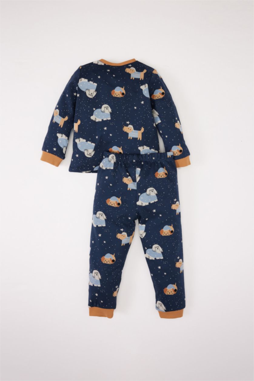 BABY BOY NAVY Baby Boy Printed Long Sleeve 2 Piece Pajama Set