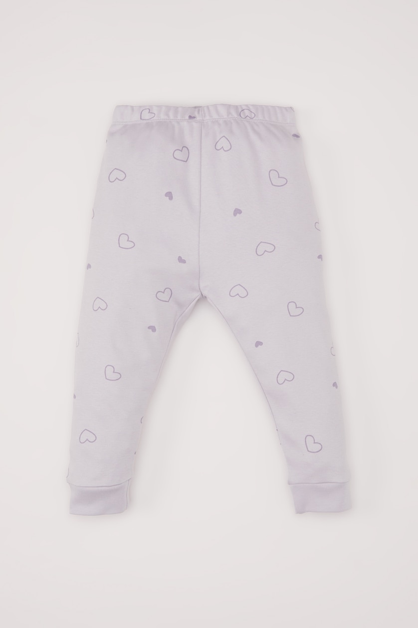 BABY GIRL Lilac طقم بيجاما قصة عادية