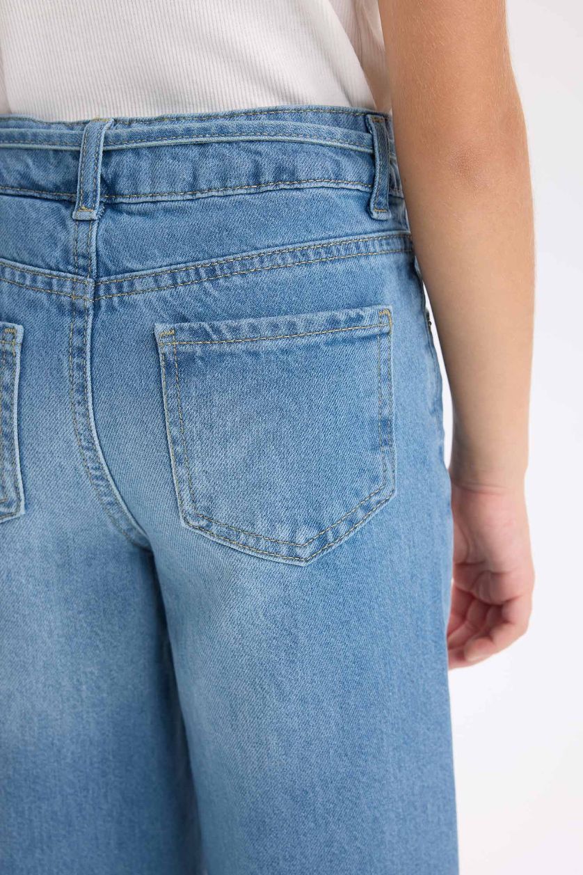 GIRLS & TEENS Blue Girl Wide Leg Leg Jeans