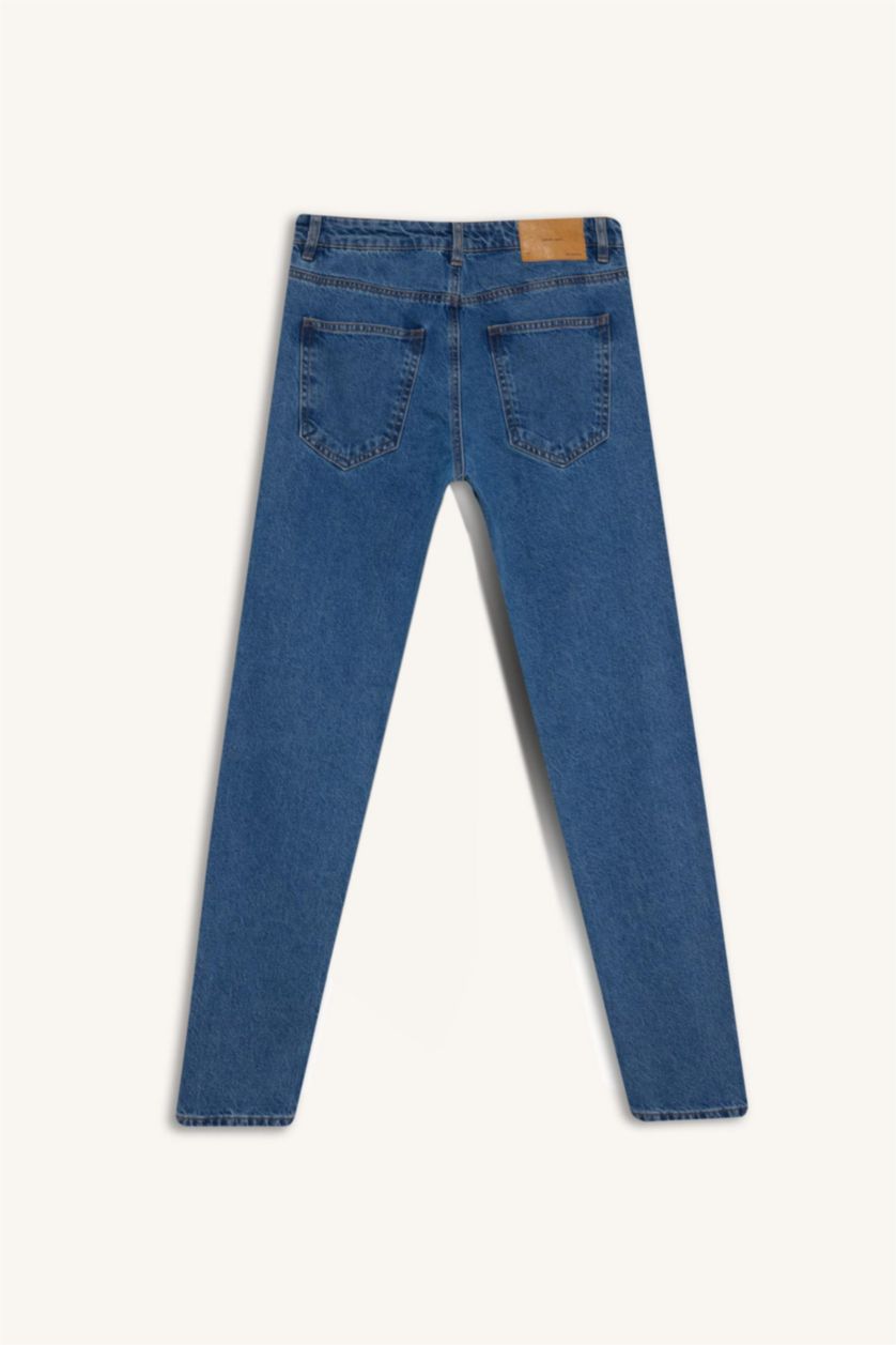 Мужчины Голубрй Джинсы с зауженной посадкой