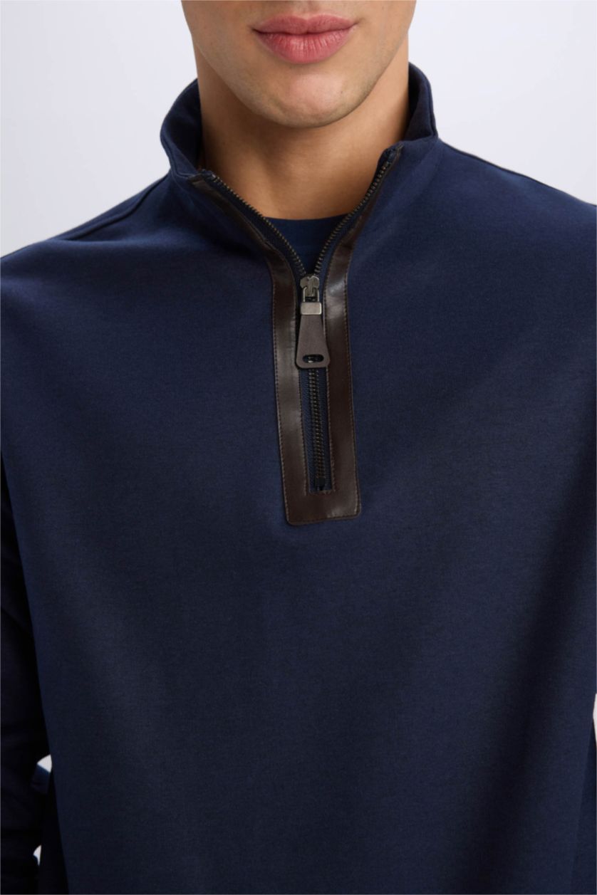 Men NAVY Regular Fit Sweatshirt