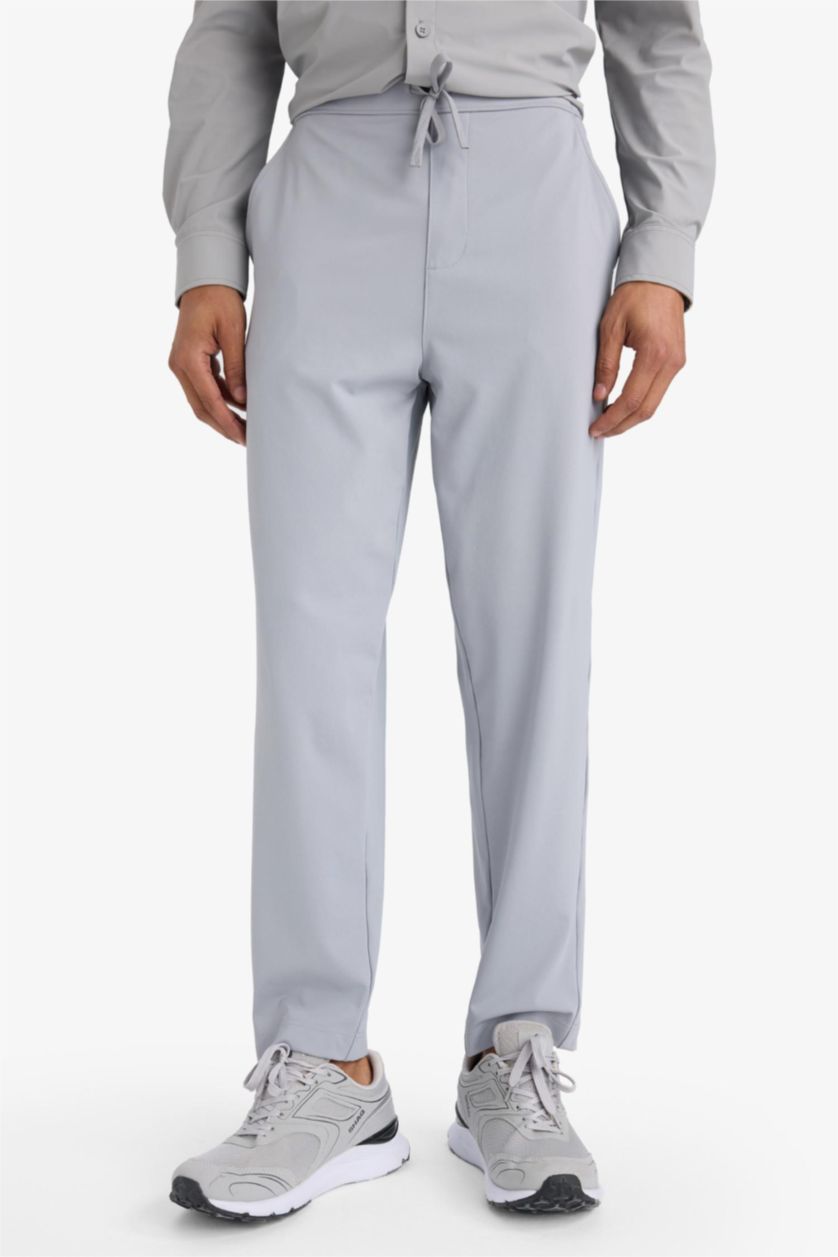 MAN Grey DeFactoFit Slim Fit Standard Leg Sports Jogger Sweatpants