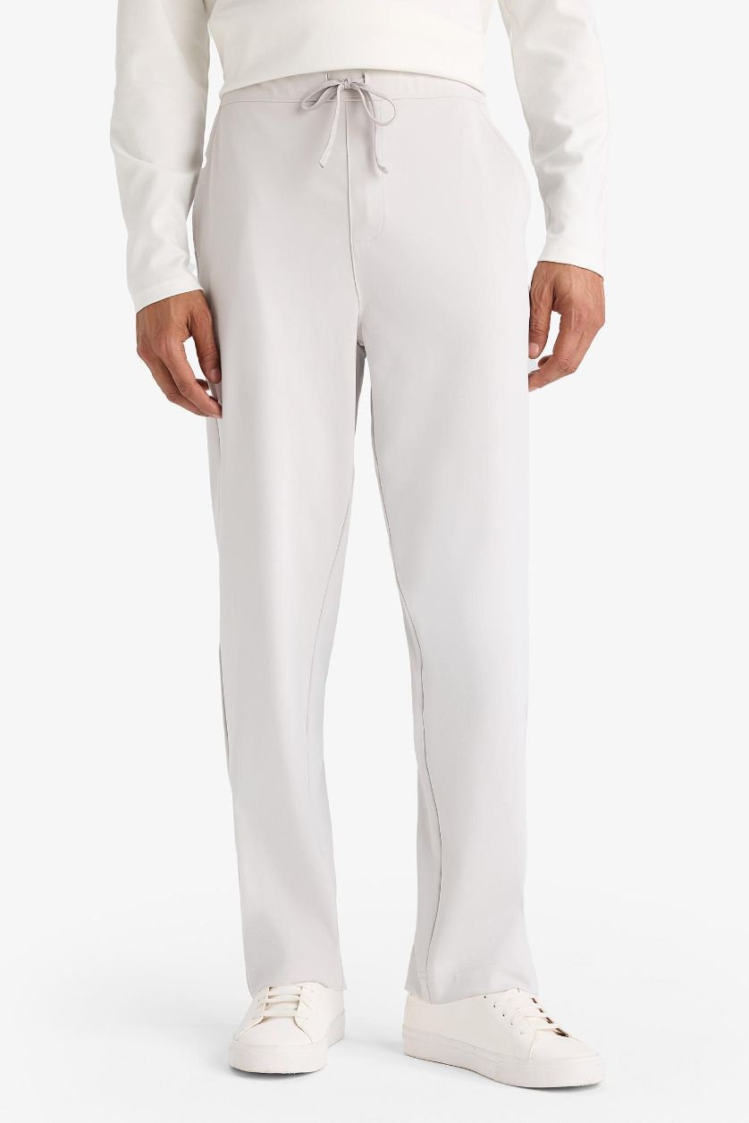 Ерлер Ашық сұр слим пішімі стандарт етек Джоггер