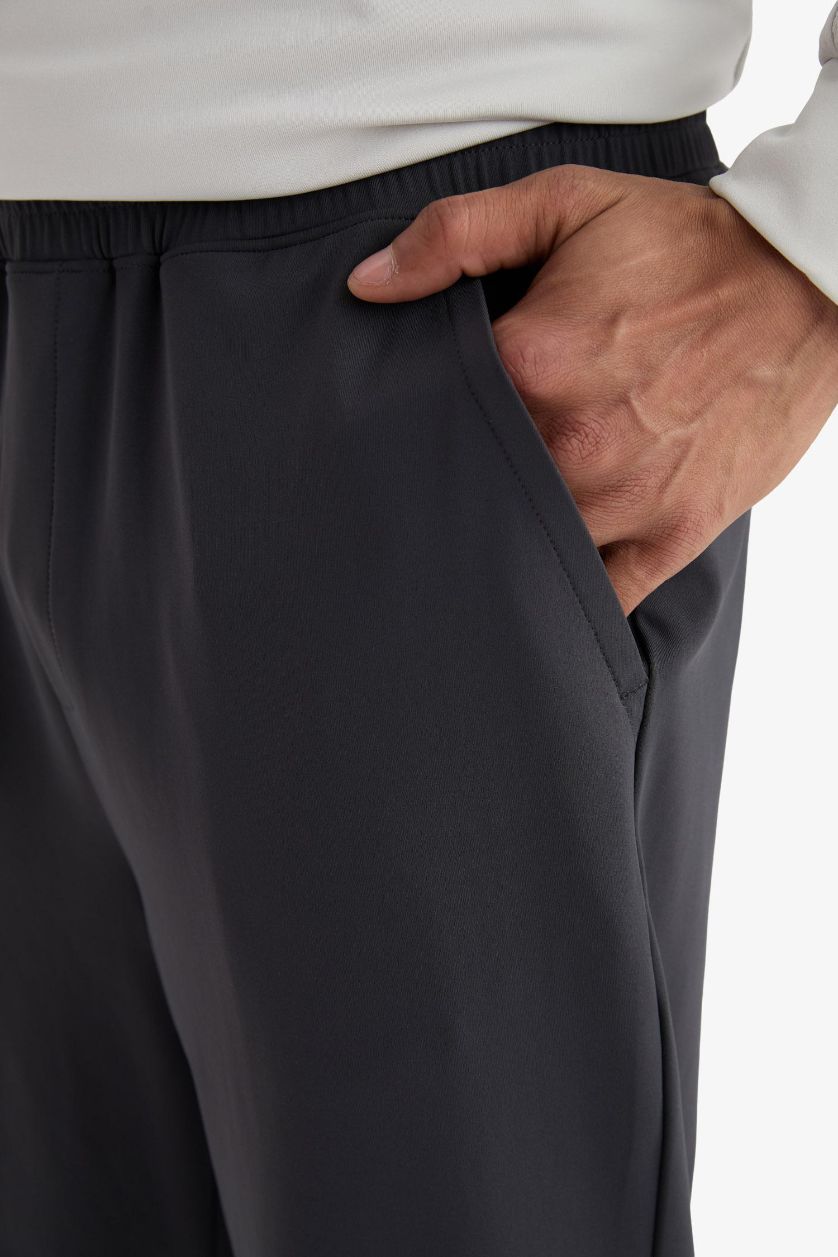 Erkek Antrasit Slim Fit Dar Kesim Standart Paça Sporcu Jogger Eşofman Altı