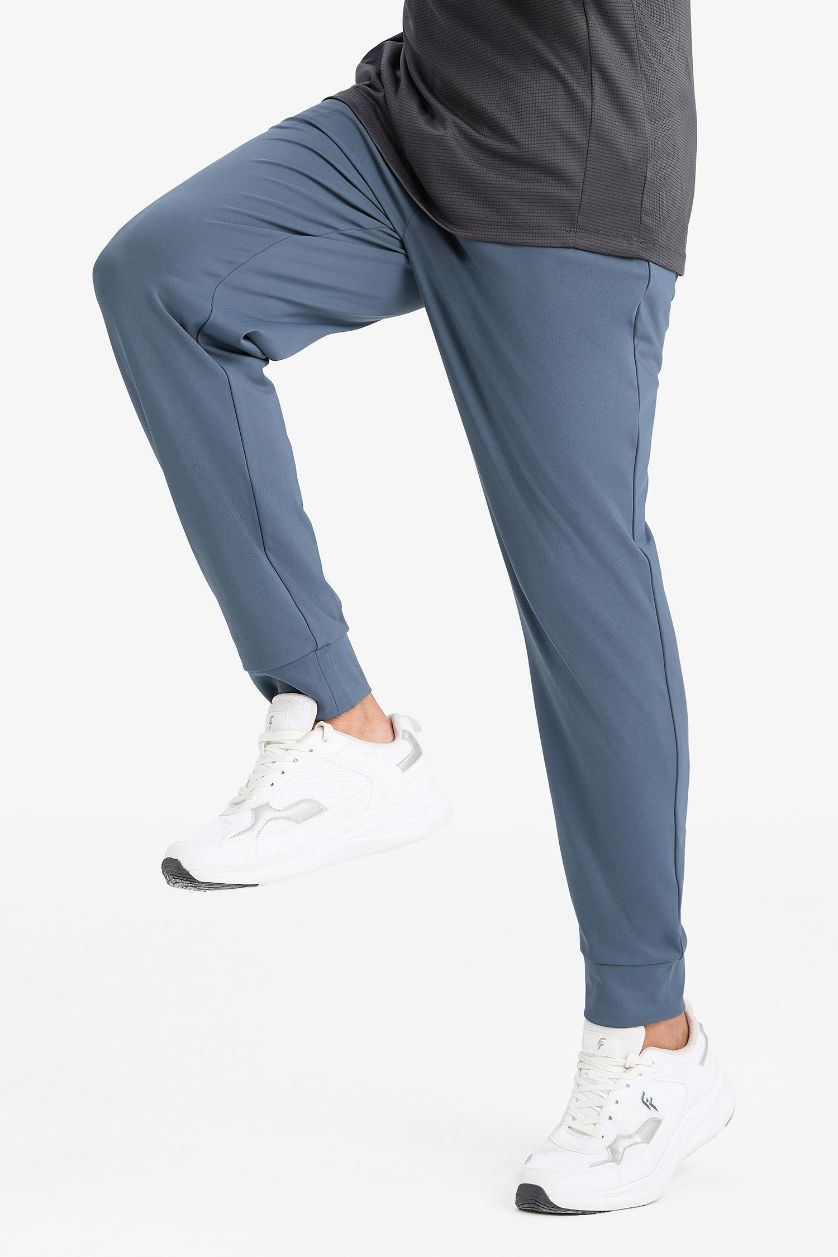 Erkek İndigo Slim Fit Dar Kesim Standart Paça Multifonksiyonel Ultrastrech Sporcu Jogger Eşofman Altı