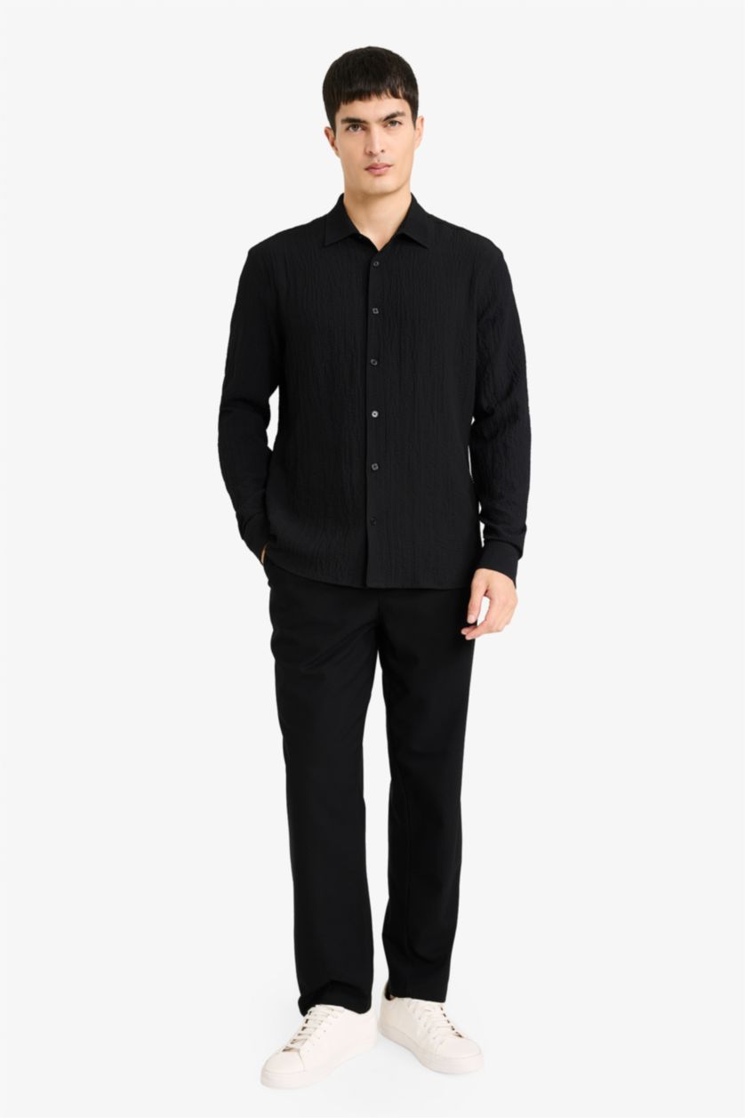 MAN Black Man Long Sleeve Shirt