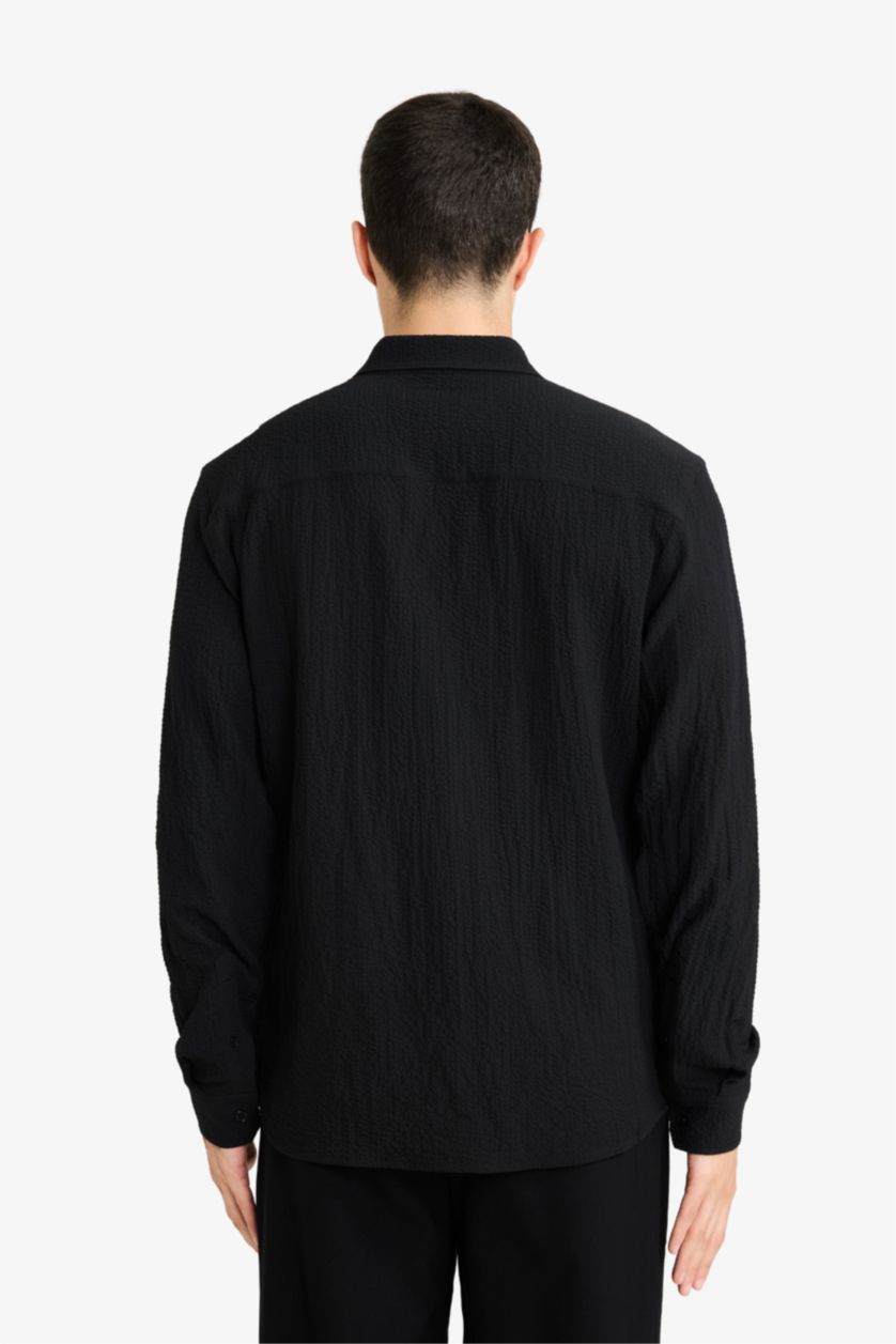 MAN Black Man Long Sleeve Shirt