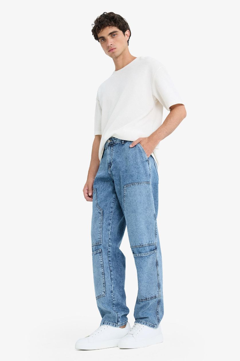 HOMME Bleu Coupe décontractée